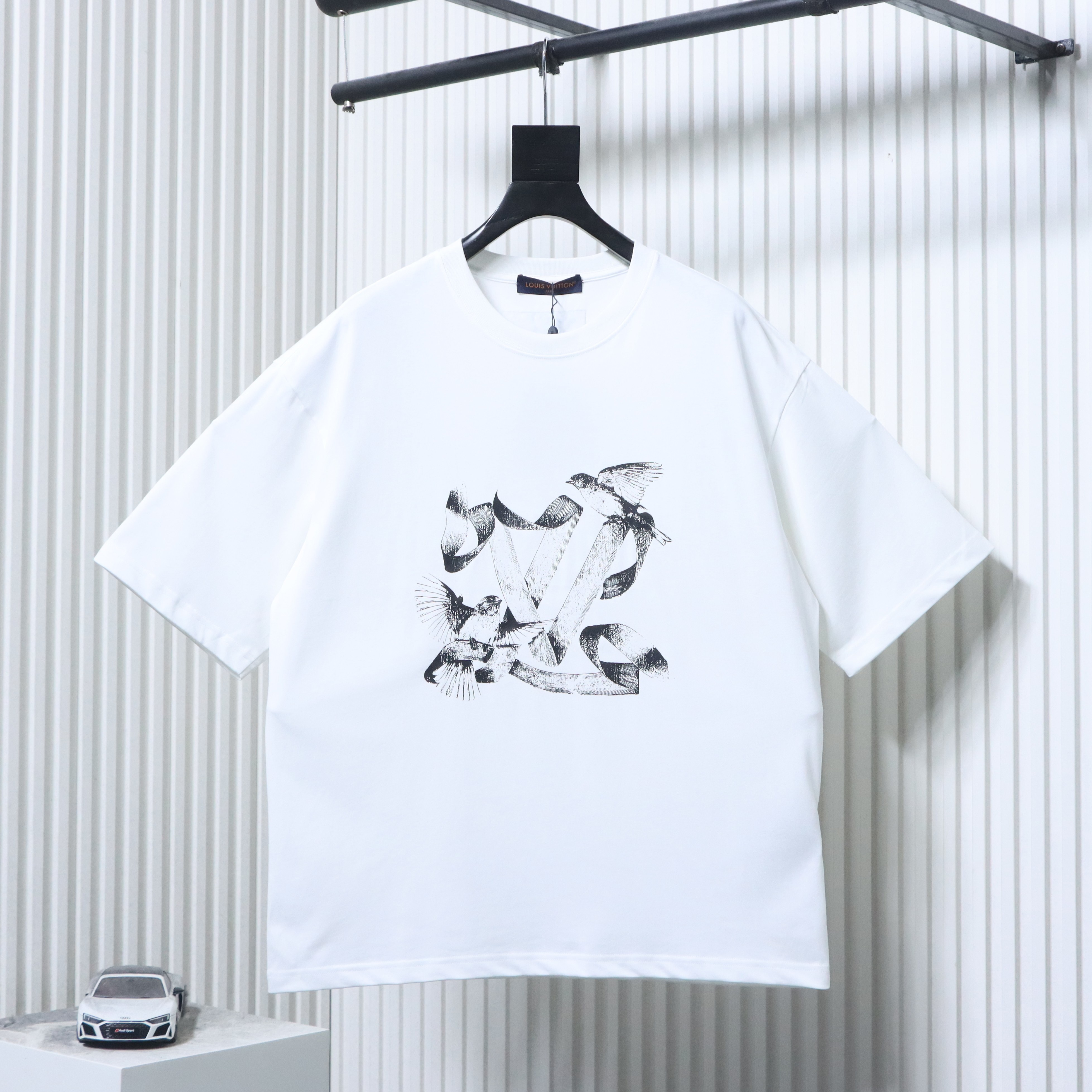 EM Sneakers Louis Vuitton 23FW White Dove Print T-shirt White