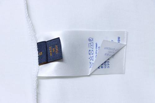 EM Sneakers Louis Vuitton 25ss Logo 3D Embroidered T-shirt White