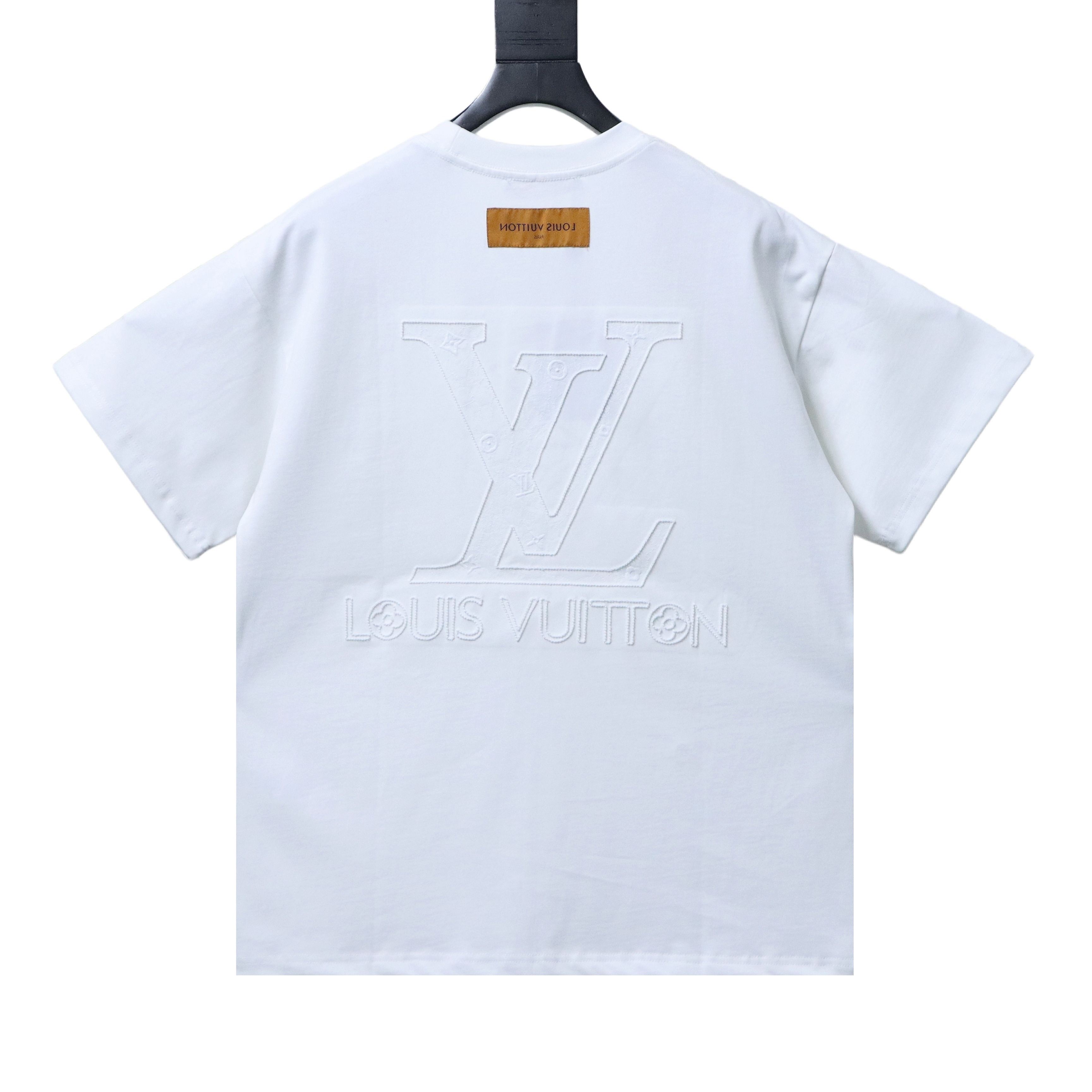 EM Sneakers Louis Vuitton 25ss Logo 3D Embroidered T-shirt White