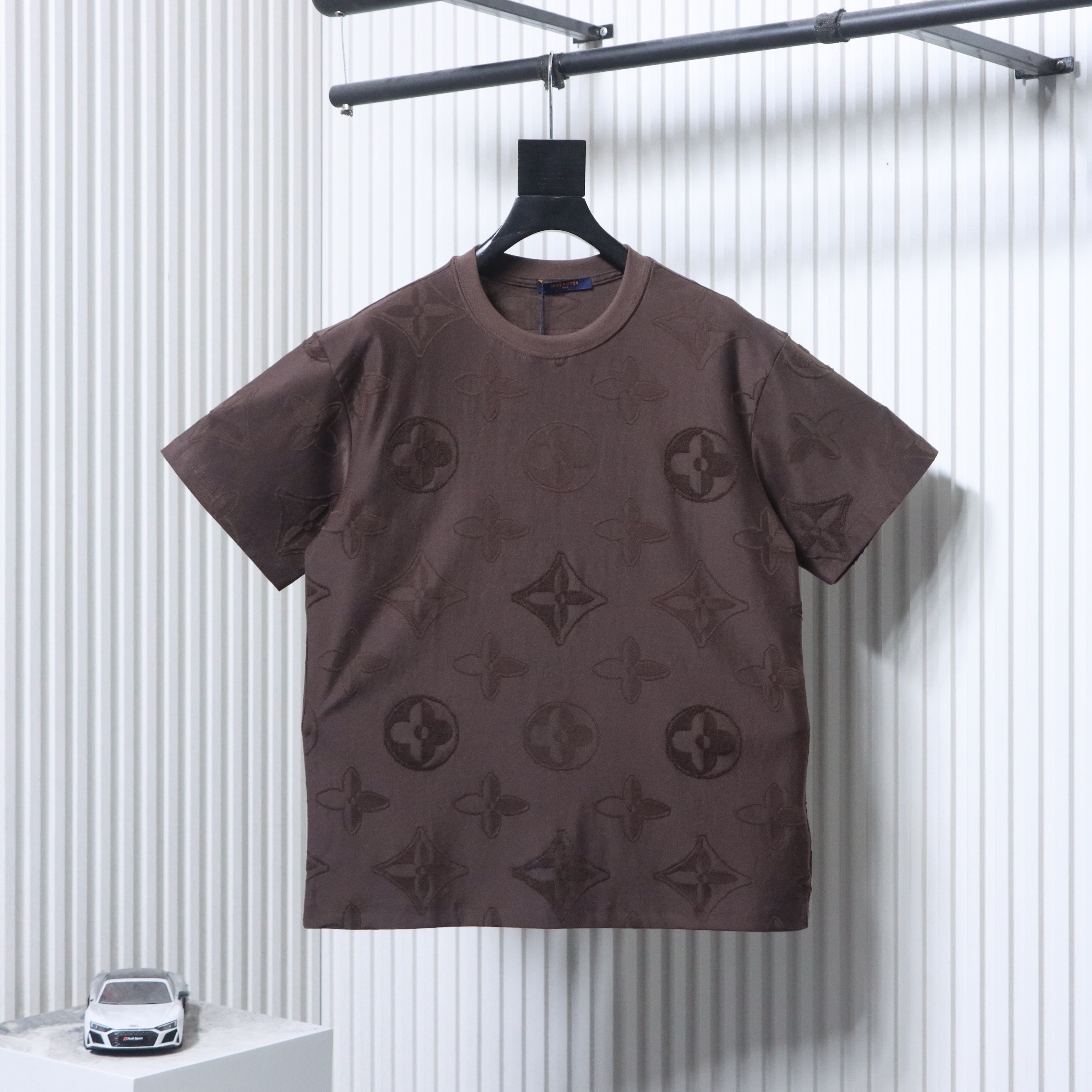 EM Sneakers Louis Vuitton 26SS All-over Monogram Jacquard T-shirt Brown