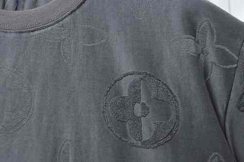 EM Sneakers Louis Vuitton 26SS All-over Monogram Jacquard T-shirt Gray