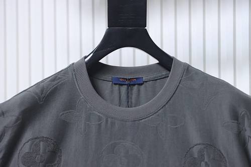 EM Sneakers Louis Vuitton 26SS All-over Monogram Jacquard T-shirt Gray