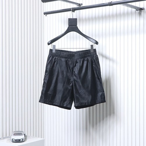 EM Sneakers Louis Vuitton Damier Pattern Beach Shorts Black
