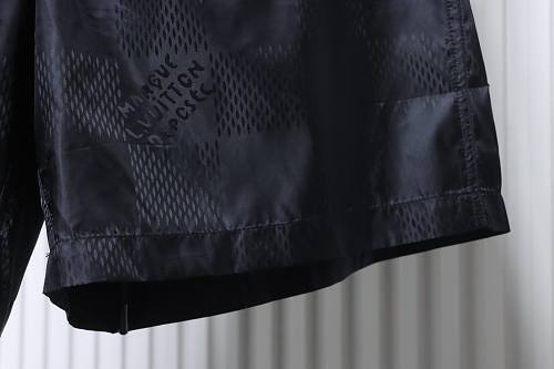 EM Sneakers Louis Vuitton Damier Pattern Beach Shorts Black