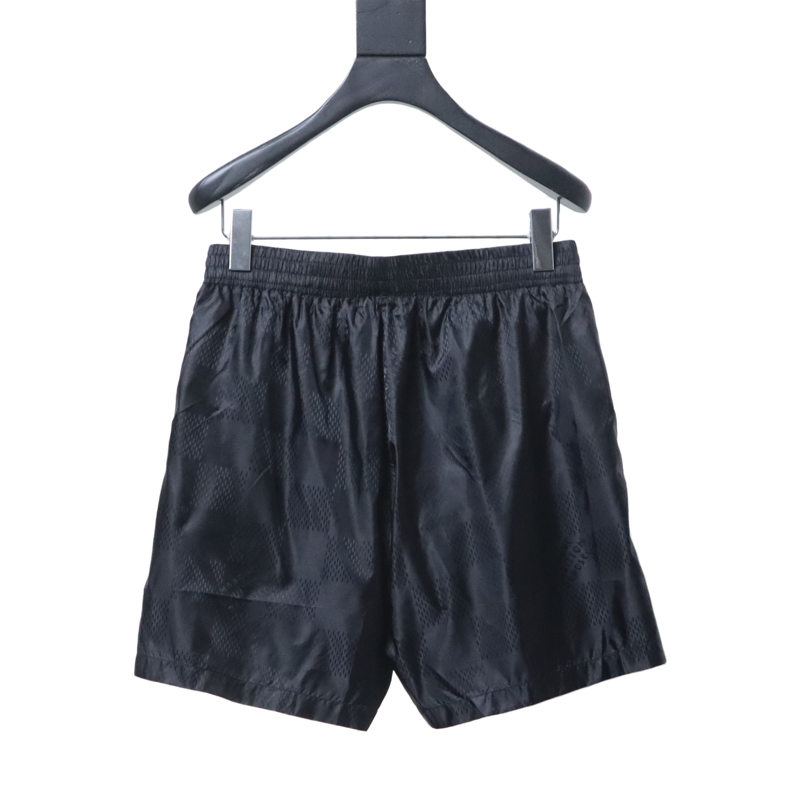 EM Sneakers Louis Vuitton Damier Pattern Beach Shorts Black