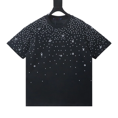 EM Sneakers Louis Vuitton LV Starry Sky Print T-shirt Black 01