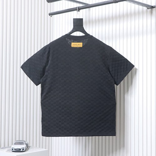 EM Sneakers Louis Vuitton Monogram Checkered Print T-shirt Black