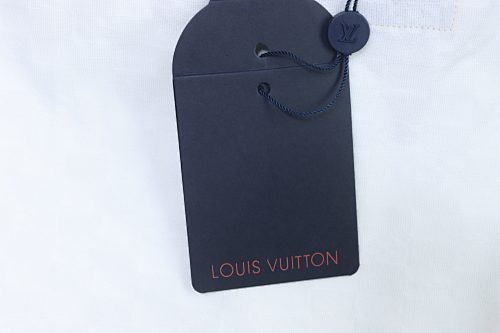 EM Sneakers Louis Vuitton Monogram Checkered Print T-shirt White