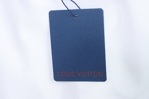 EM Sneakers Louis Vuitton Monogram Faux Pocket Print T-shirt White