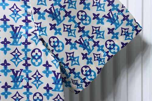 EM Sneakers Louis Vuitton Monogram Print Short-sleeved Shirt