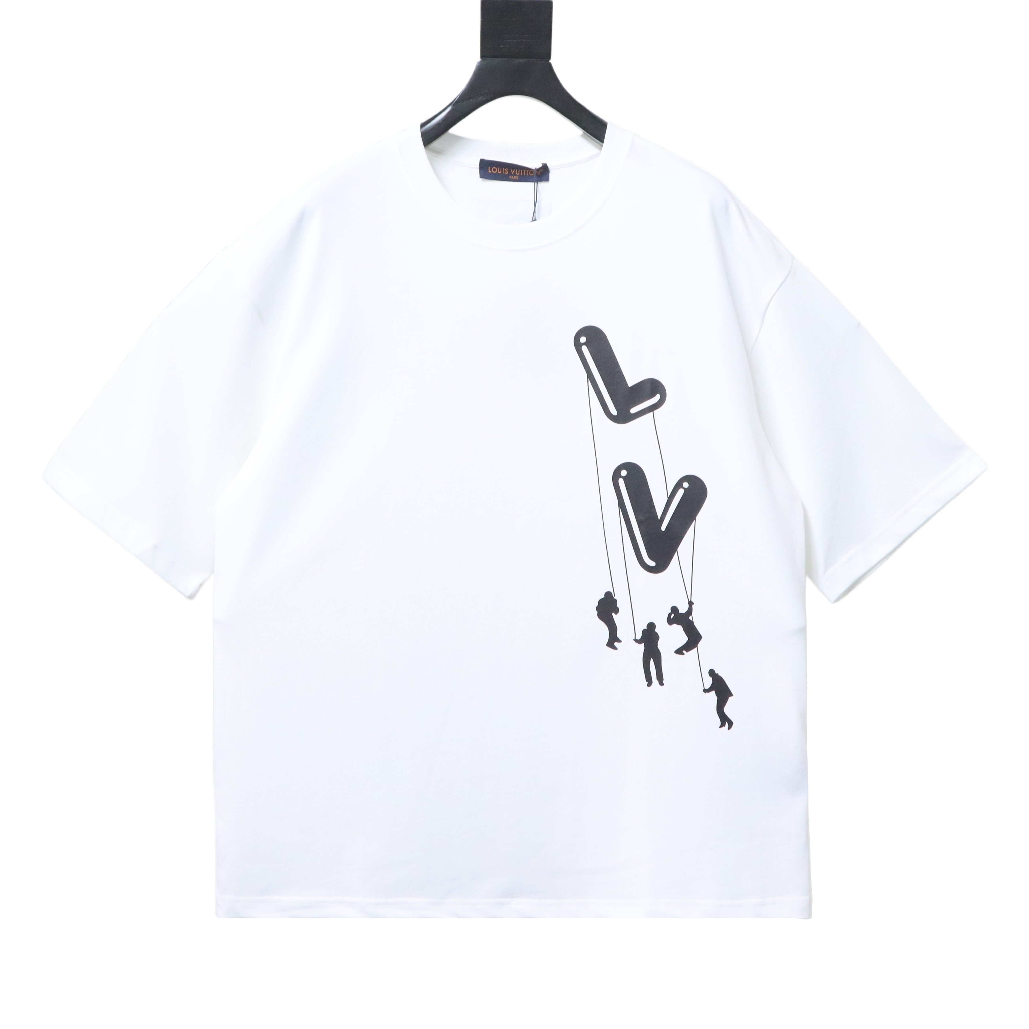 EM Sneakers Louis Vuitton Paratrooper Print T-shirt White