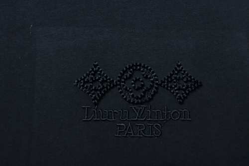 EM Sneakers Louis Vuitton Tri-Flower Embroidered T-Shirt Black