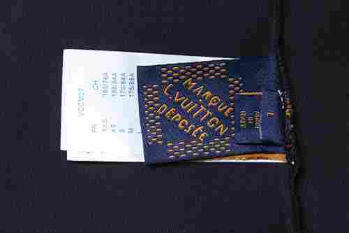 EM Sneakers Louis Vuitton Tri-Flower Embroidered T-Shirt Black