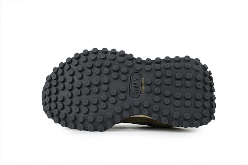EM Sneakers Maison Mihara Yasuhiro Larry OG Sole Vintage Mix Material Low Grey Brown NO.307