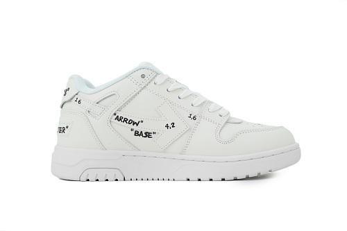EM Sneakers Off-White Quotation Leather Out Of Office White
