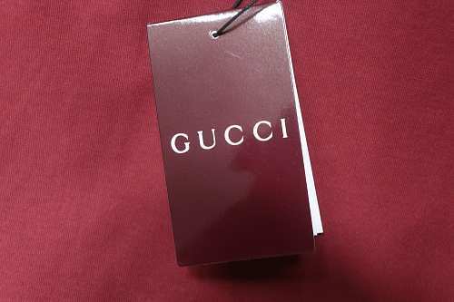 EM Sneakers Gucci Minimalist Letter Print Embroidered Logo T-shirt Burgundy
