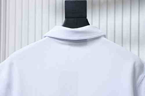 EM Sneakers GUCCI 2025SS Neckline with Letter Print Polo Short-Sleeve T-Shirt White