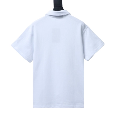 EM Sneakers GUCCI 2025SS Neckline with Letter Print Polo Short-Sleeve T-Shirt White 02