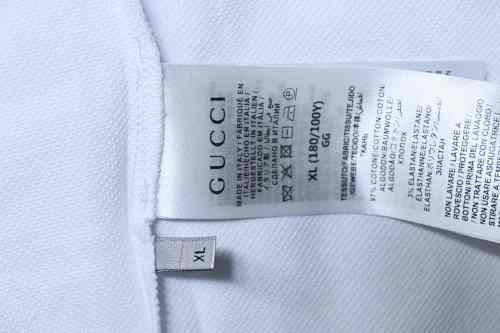 EM Sneakers GUCCI 2025SS Neckline with Letter Print Polo Short-Sleeve T-Shirt White