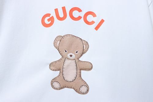 EM Sneakers Gucci 23ss Bear Embroidered T-shirt White