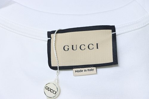 EM Sneakers Gucci 23ss Bear Embroidered T-shirt White