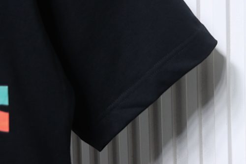 EM Sneakers Gucci 24Ss Cable Knit Logo Print T-Shirt Black