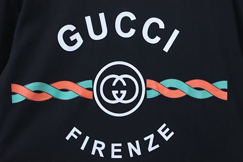 EM Sneakers Gucci 24Ss Cable Knit Logo Print T-Shirt Black