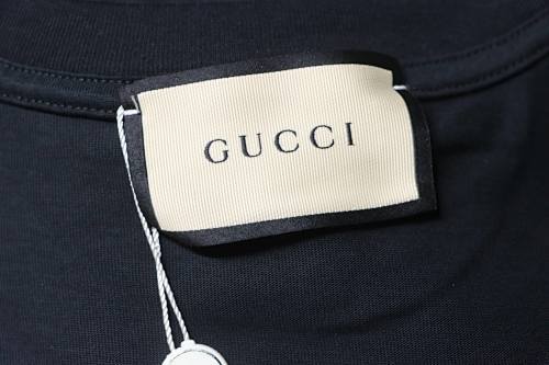 EM Sneakers Gucci 24Ss Cable Knit Logo Print T-Shirt Black