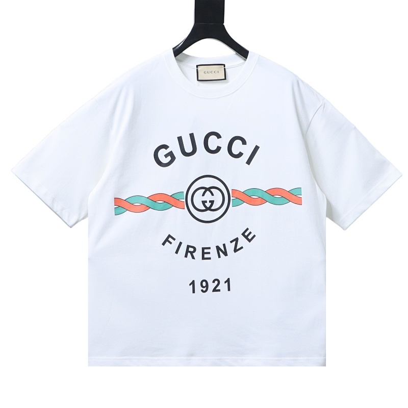 EM Sneakers Gucci 24Ss Cable Knit Logo Print T-Shirt White