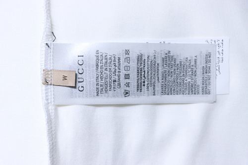 EM Sneakers Gucci 24Ss Cable Knit Logo Print T-Shirt White