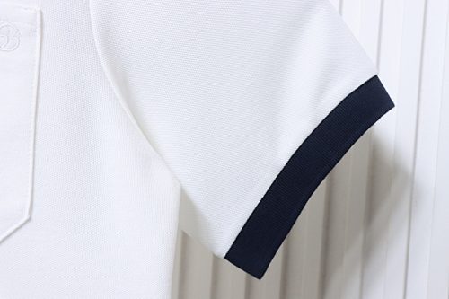 EM Sneakers GUCCI 25SS Classic Red and Green Ribbon Double G Embroidered Short-Sleeve Polo Shirt White