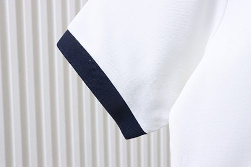 EM Sneakers GUCCI 25SS Classic Red and Green Ribbon Double G Embroidered Short-Sleeve Polo Shirt White