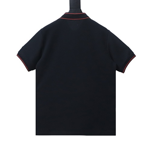 EM Sneakers GUCCI 25SS Ribbed Jacquard Short-Sleeve Polo Shirt Black