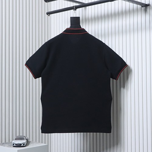 EM Sneakers GUCCI 25SS Ribbed Jacquard Short-Sleeve Polo Shirt Black