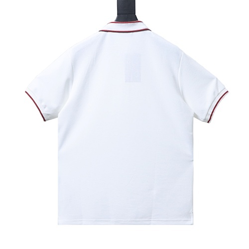 EM Sneakers GUCCI 25SS Ribbed Jacquard Short-Sleeve Polo Shirt White