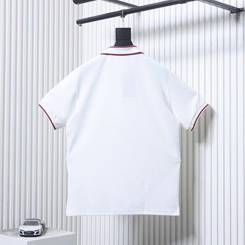 EM Sneakers GUCCI 25SS Ribbed Jacquard Short-Sleeve Polo Shirt White