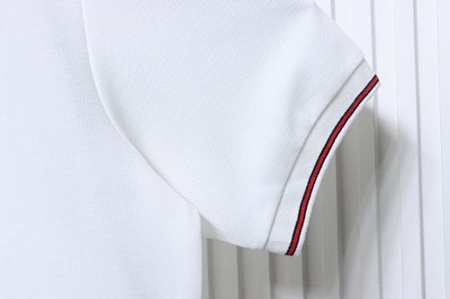 EM Sneakers GUCCI 25SS Ribbed Jacquard Short-Sleeve Polo Shirt White