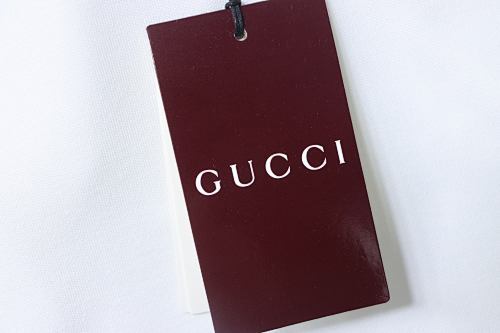 EM Sneakers GUCCI 25SS Ribbed Jacquard Short-Sleeve Polo Shirt White