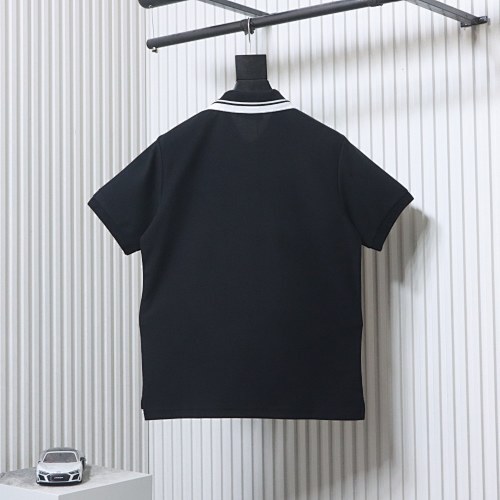 EM Sneakers GUCCI 26SS Classic Pocket Double G Embroidered Logo Short-Sleeve Polo Shirt Black