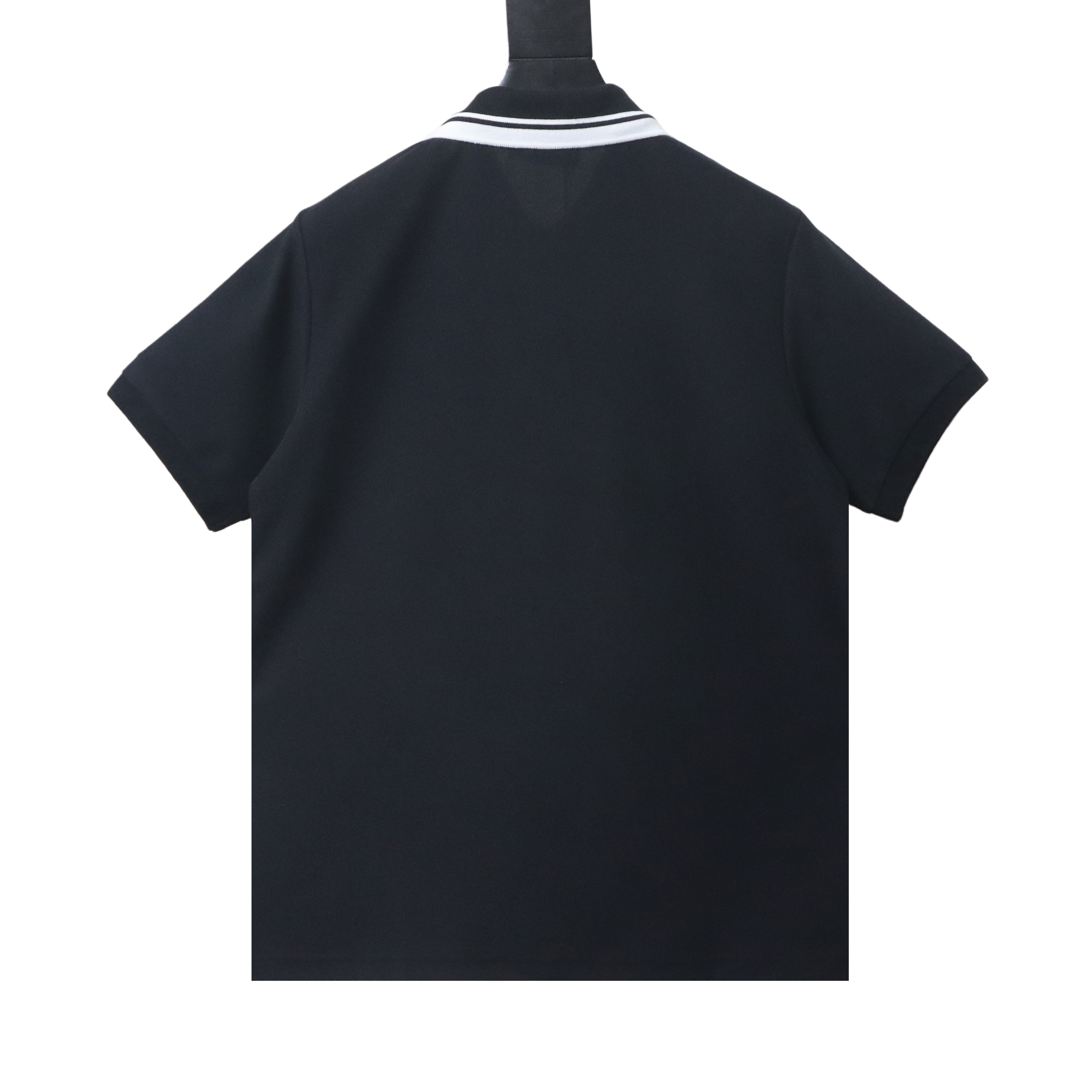 EM Sneakers GUCCI 26SS Classic Pocket Double G Embroidered Logo Short-Sleeve Polo Shirt Black