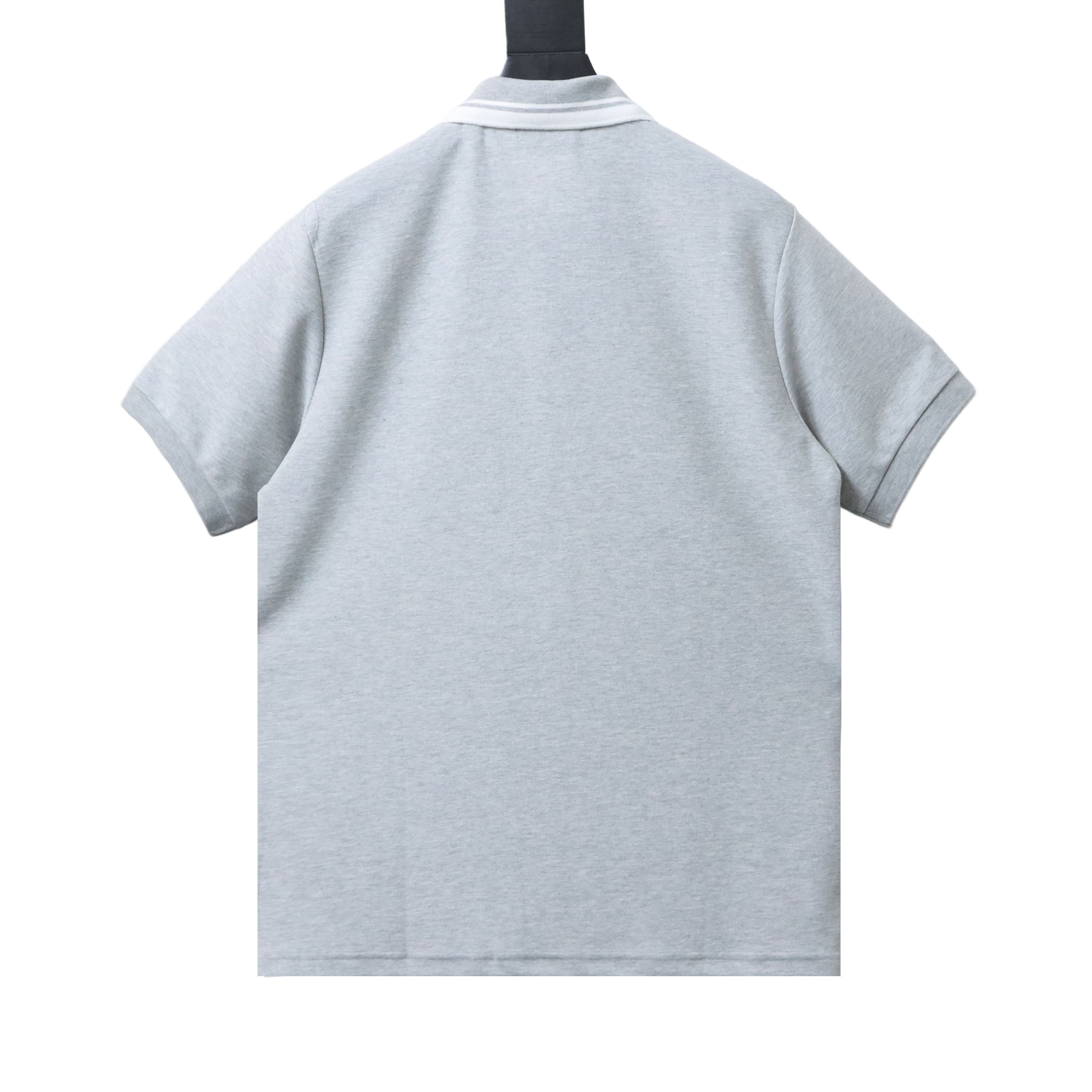 EM Sneakers GUCCI 26SS Classic Pocket Double G Embroidered Logo Short-Sleeve Polo Shirt Gray