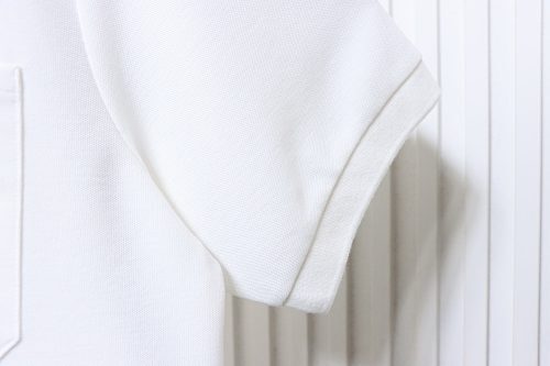 EM Sneakers GUCCI 26SS Classic Pocket Double G Embroidered Logo Short-Sleeve Polo Shirt White