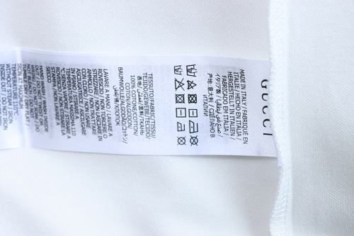 EM Sneakers GUCCI 26SS Classic Pocket Double G Embroidered Logo Short-Sleeve Polo Shirt White