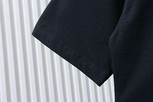 EM Sneakers Gucci Black Double G Logo Embroidered T-Shirt