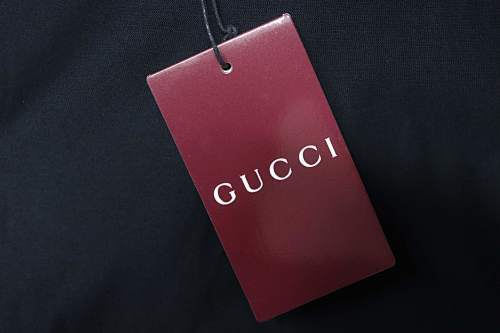 EM Sneakers Gucci Black Double G Logo Embroidered T-Shirt