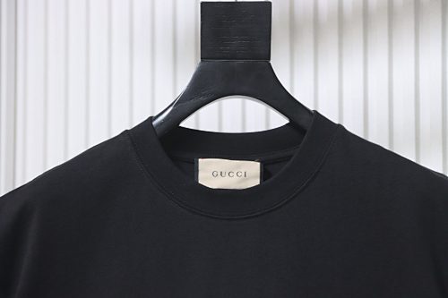 EM Sneakers Gucci Cartoon Cat Print T-Shirt Black