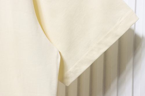 EM Sneakers Gucci Cartoon Green Dinosaur Print T-shirt Apricot