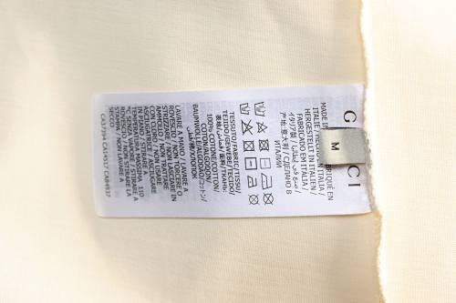 EM Sneakers Gucci Cartoon Green Dinosaur Print T-shirt Apricot