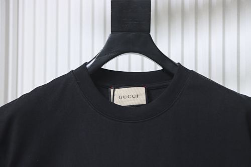 EM Sneakers Gucci Cartoon Hornfish Print T-shirt Black