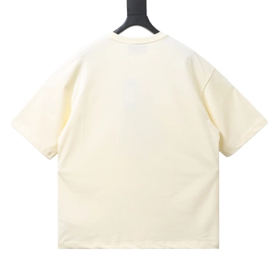 EM Sneakers Gucci Classic Logo Embroidered Letter Print T-shirt Apricot 02